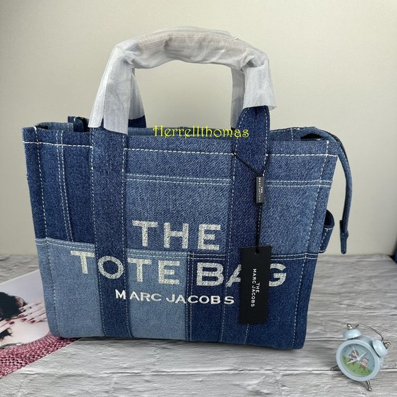 MARC JACOBS THE DENIM MEDIUM TOTE BAG - Picture 1 of 12